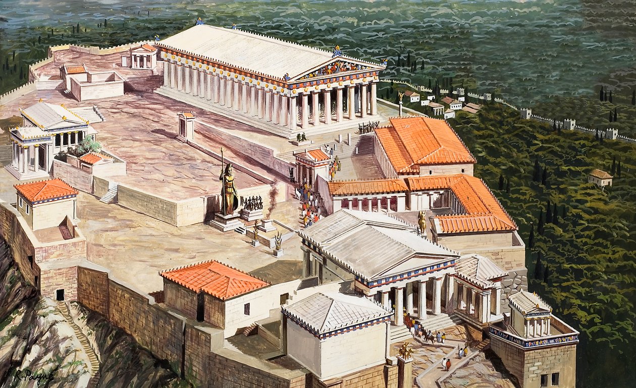 Akropolis ja Parthenon tekijältä Roger Payne