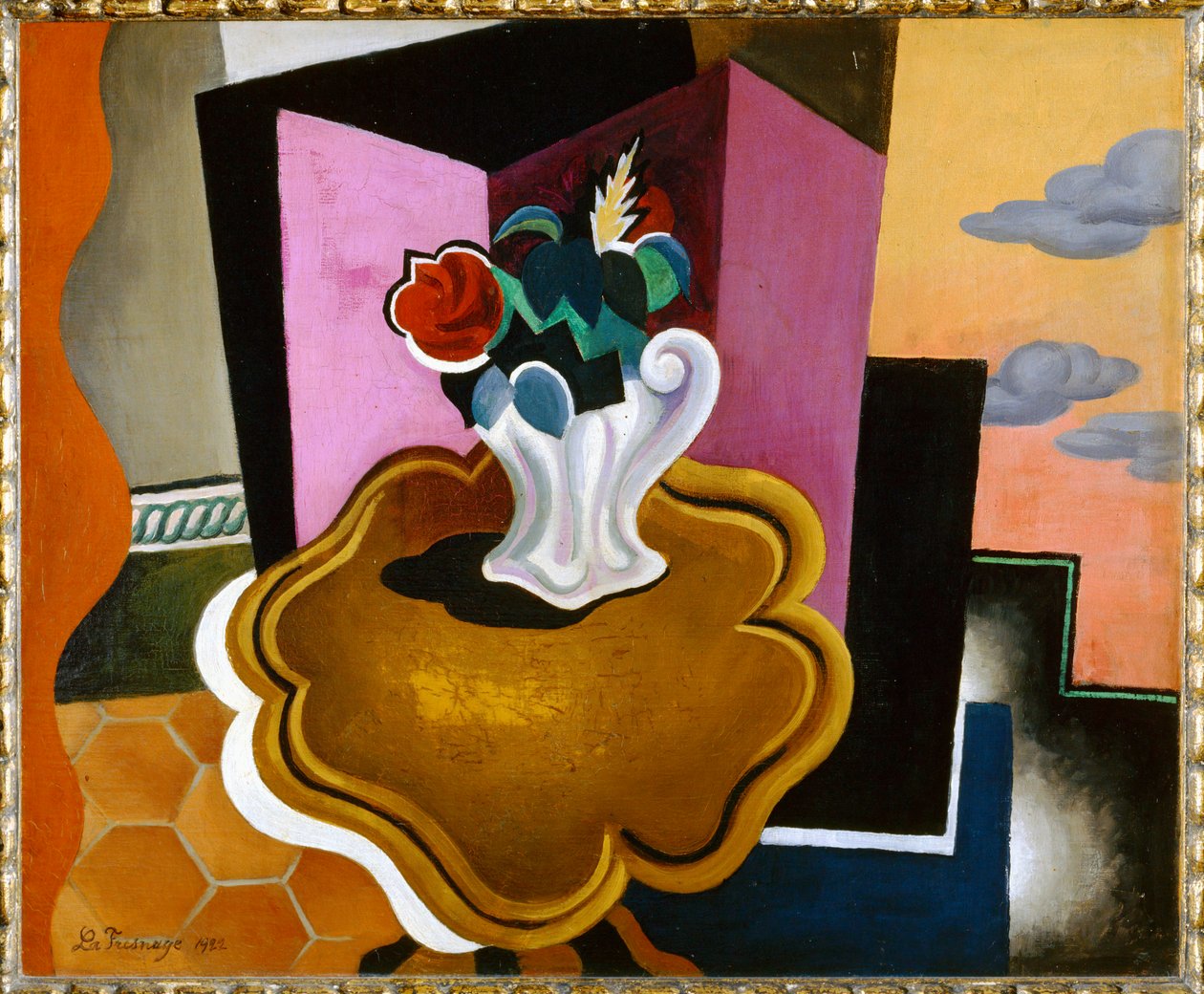 Philippe table (maalaus kankaalle) tekijältä Roger de La Fresnaye