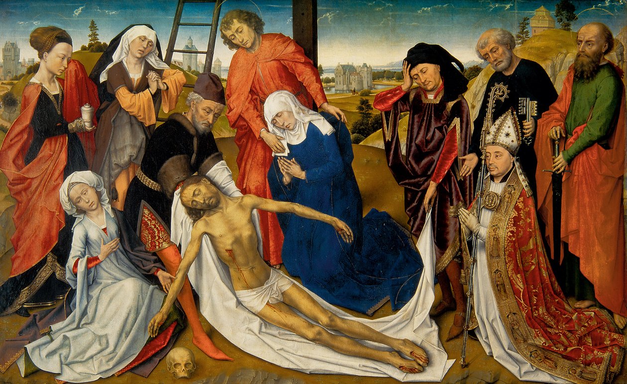 Valitus kuolleesta Kristuksesta, n. 1460-1464 tekijältä Rogier van der Weyden