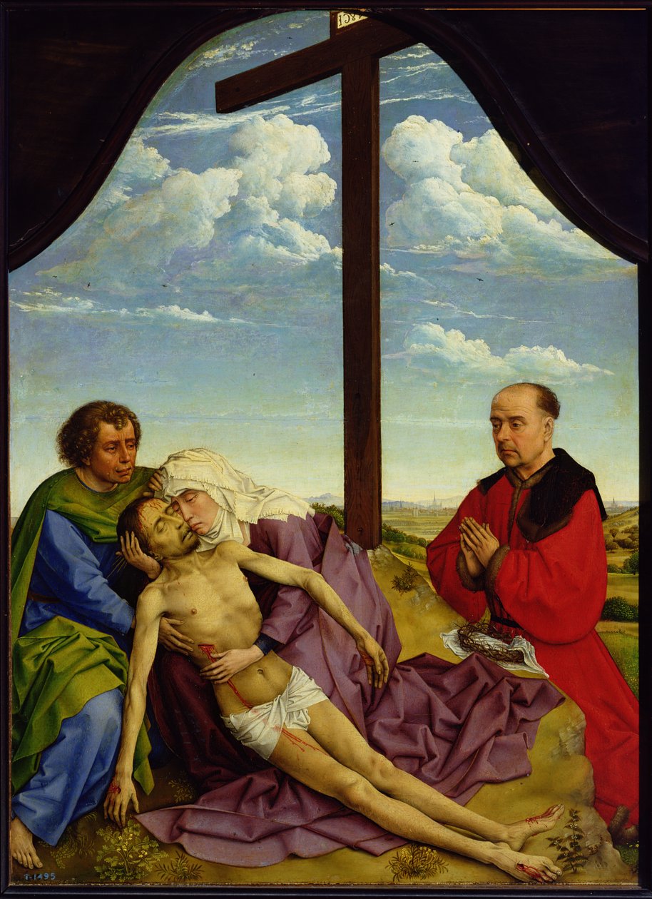Pieta, 1450 tekijältä Rogier van der Weyden