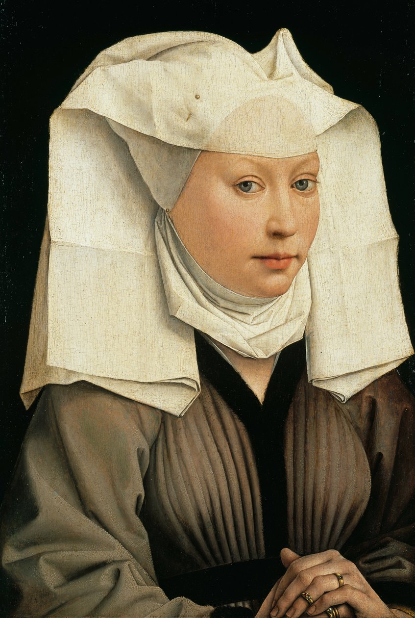 Muotokuva naisesta, jolla on siivekäs huppu tekijältä Rogier van der Weyden