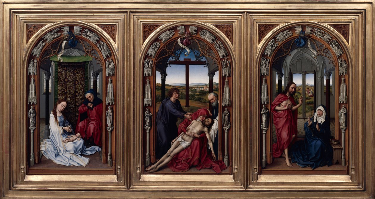 Neitsyt Marian alttari (Mirafloresin alttari) tekijältä Rogier van der Weyden