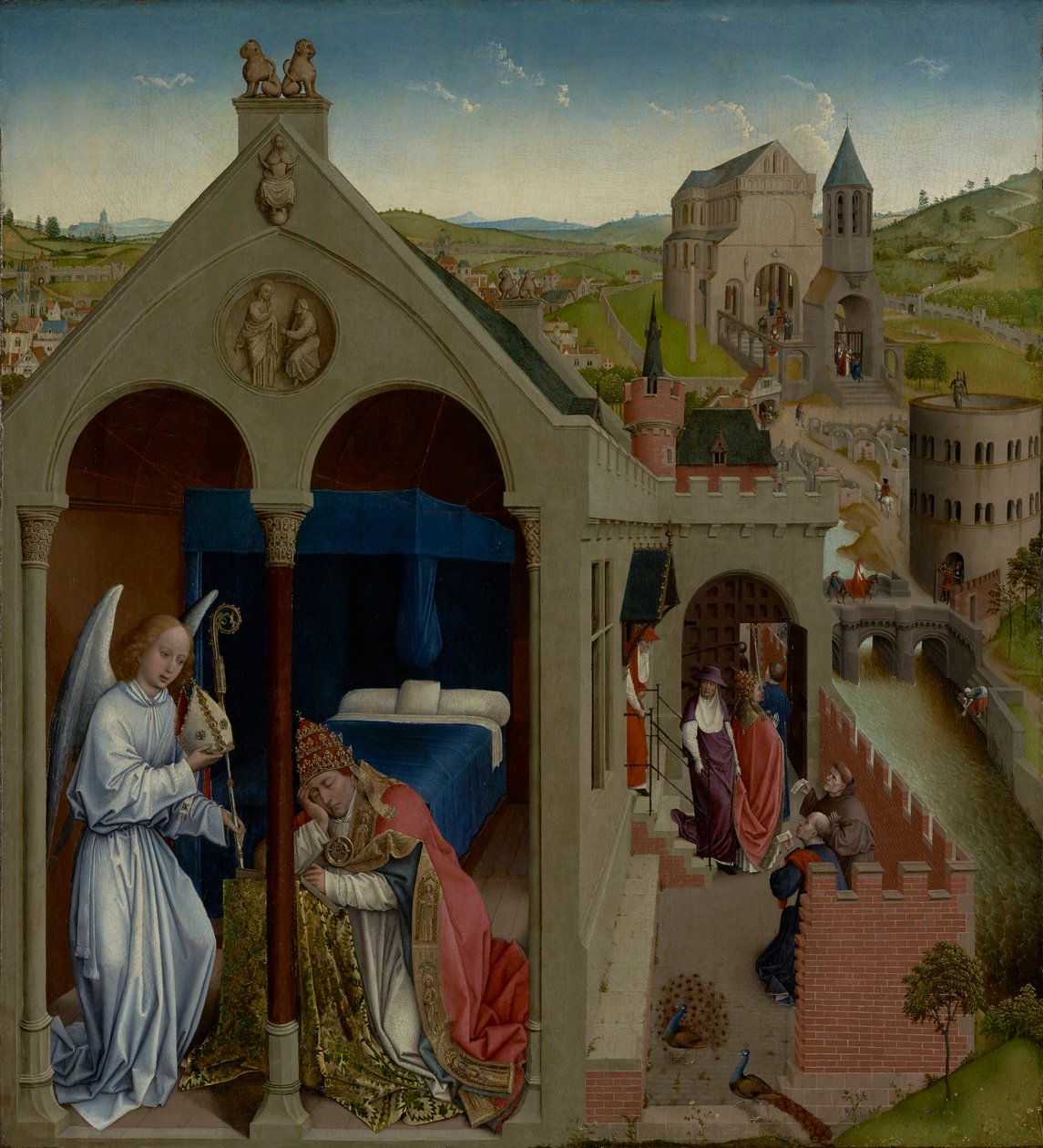 Paavi Sergiuksen unelma, noin 1430 tekijältä Rogier van der Weyden