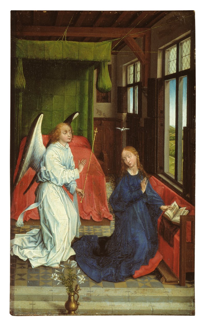 Anunciação (óleo sobre painel)finlandês tekijältä Rogier van der (follower of) Weyden