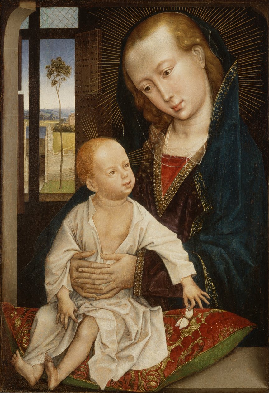 Neitsyt ja lapsi tekijältä Rogier van der (follower of) Weyden