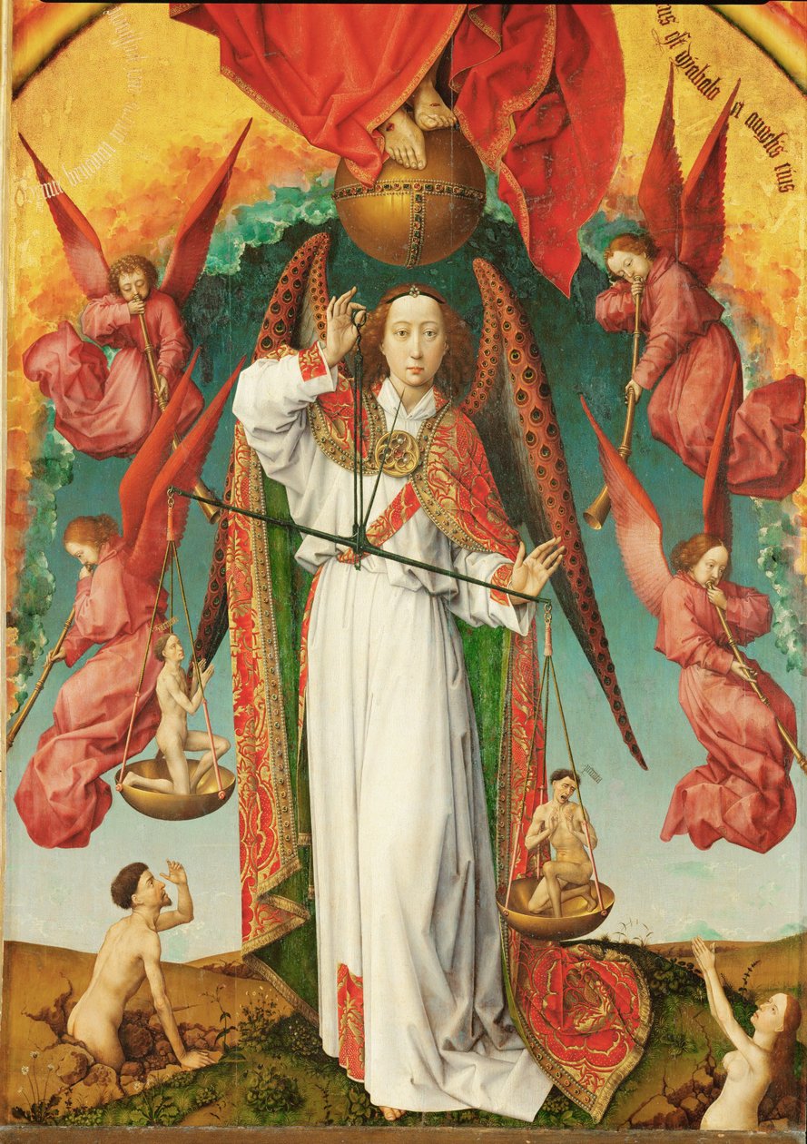 Viimeisen tuomion alttari ... (öljy puulle) tekijältä Rogier van der Weyden