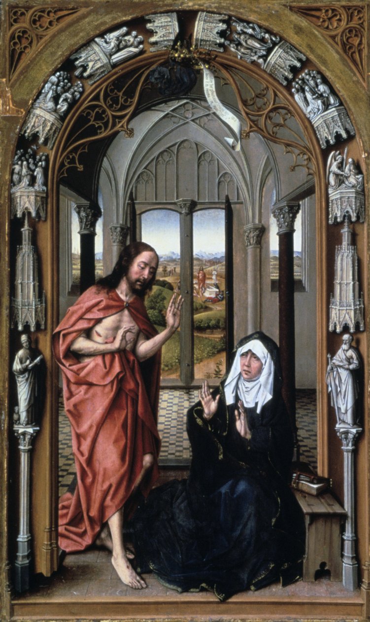 Kristus ilmestyy äidilleen, c1440. tekijältä Rogier van der Weyden