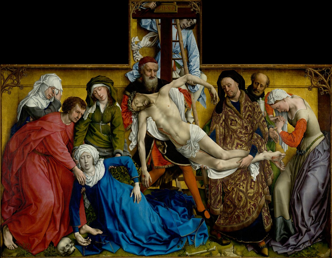 Laskeutuminen ristiltä, n.1435 (öljy paneelille). tekijältä Rogier van der Weyden