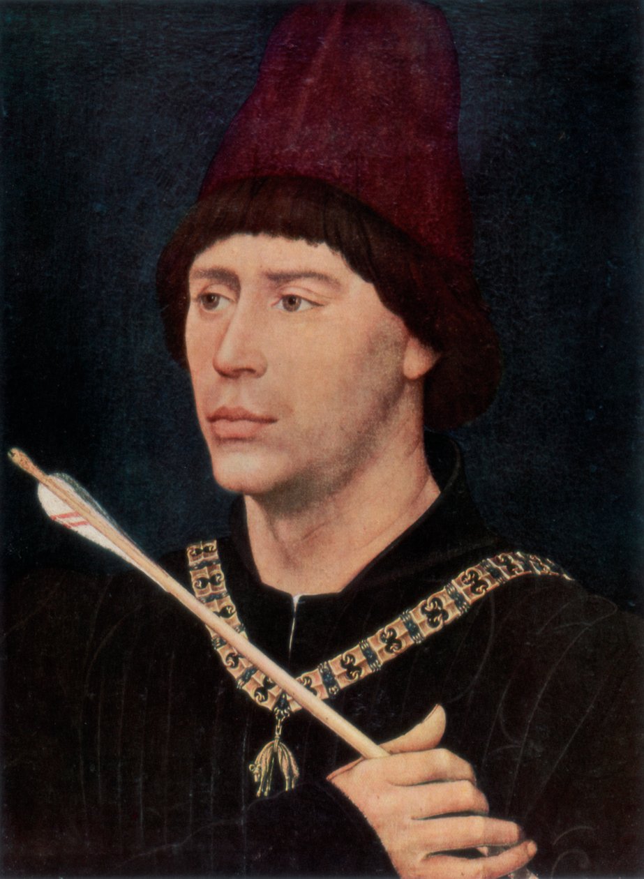 Antoinen, Burgundin paskiainen, muotokuva, c1456, 1927 tekijältä Rogier van der Weyden