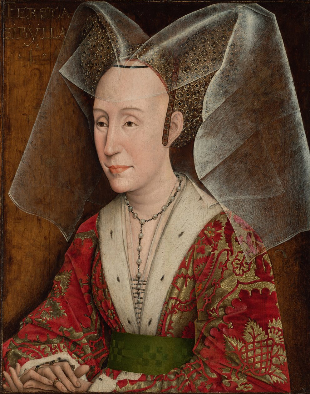 Muotokuva Isabellasta Portugalista, Burgundin herttua Filip III:n vaimosta 1397-1471, noin 1450-1475 tekijältä Rogier van der Weyden