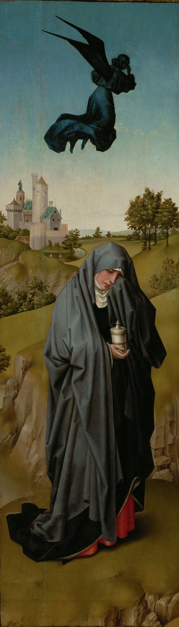 Pyhä Maria Magdaleena Ristiinnaulitsemisen triptyykki, n. 1440 tekijältä Rogier van der Weyden
