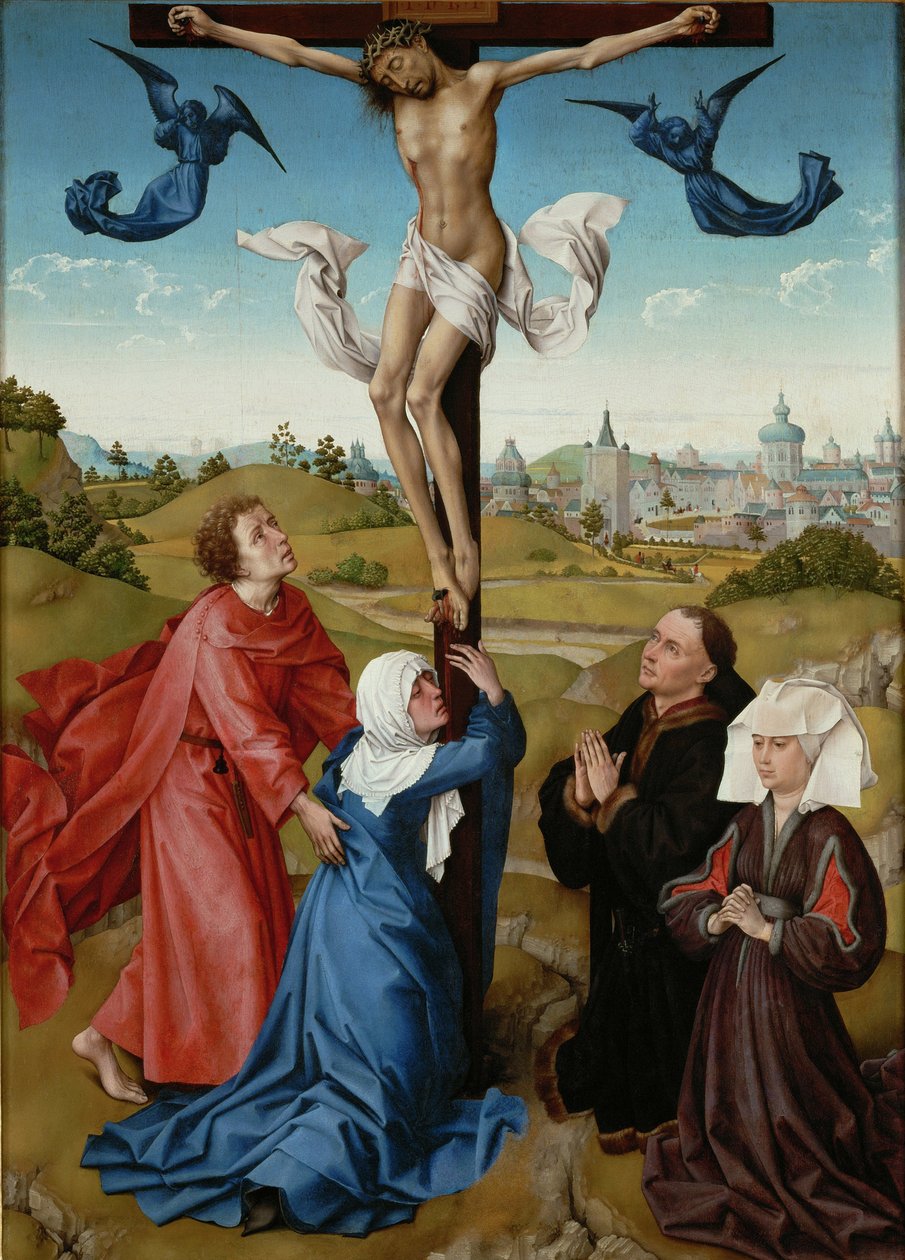 Ristiinnaulitseminen Ristiinnaulitsemisen triptyykki, c. 1440 tekijältä Rogier van der Weyden