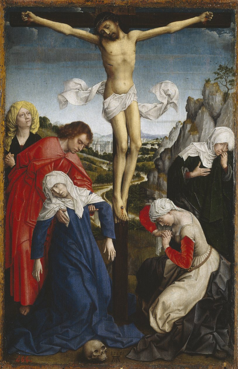 Ristiinnaulitseminen, n. 1510 tekijältä Rogier van der Weyden