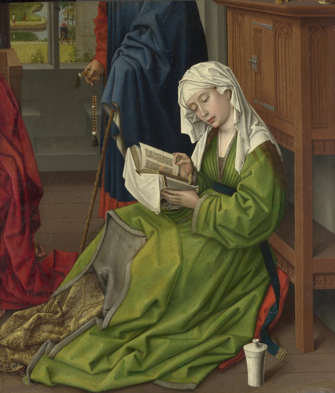 Magdaleenan luku ennen vuotta 1438 (öljy paneelille) tekijältä Rogier van der Weyden