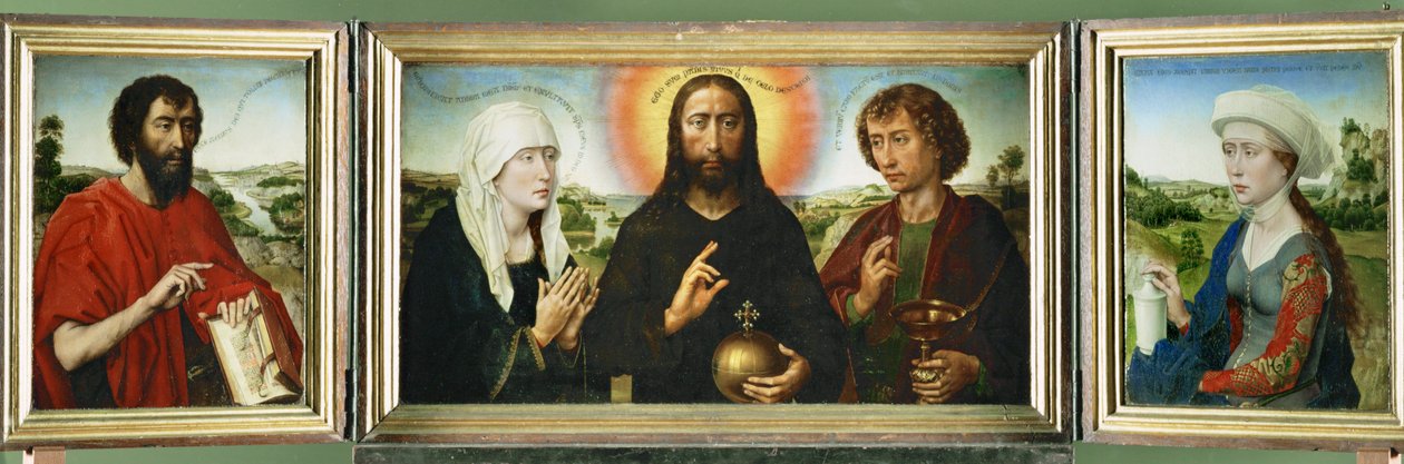 Braquen perheen triptyykki, maalattu ennen vuotta 1452 ... tekijältä Rogier van der Weyden