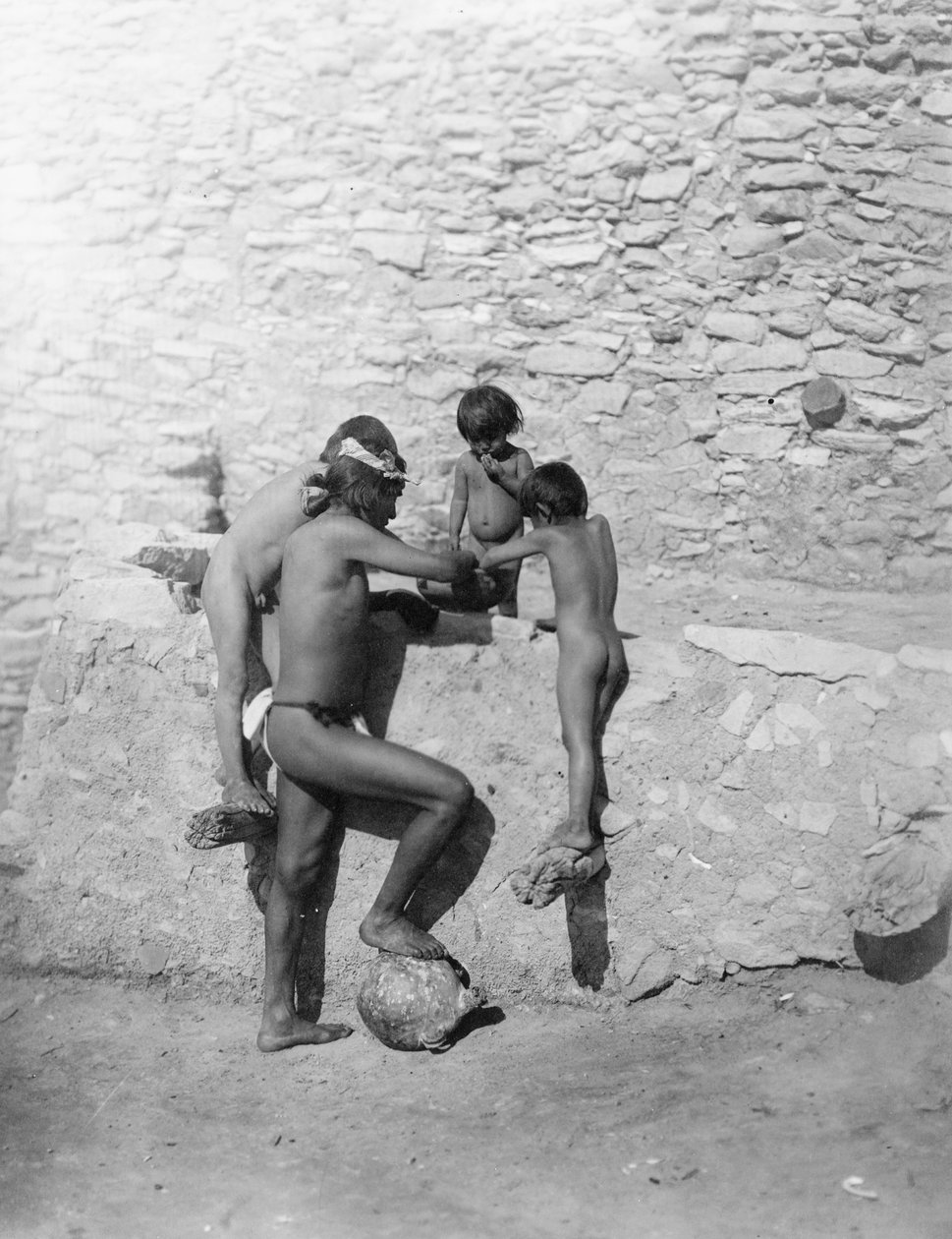 The Feast, n. 1913 (m/w kuva) tekijältä Roland W. Reed