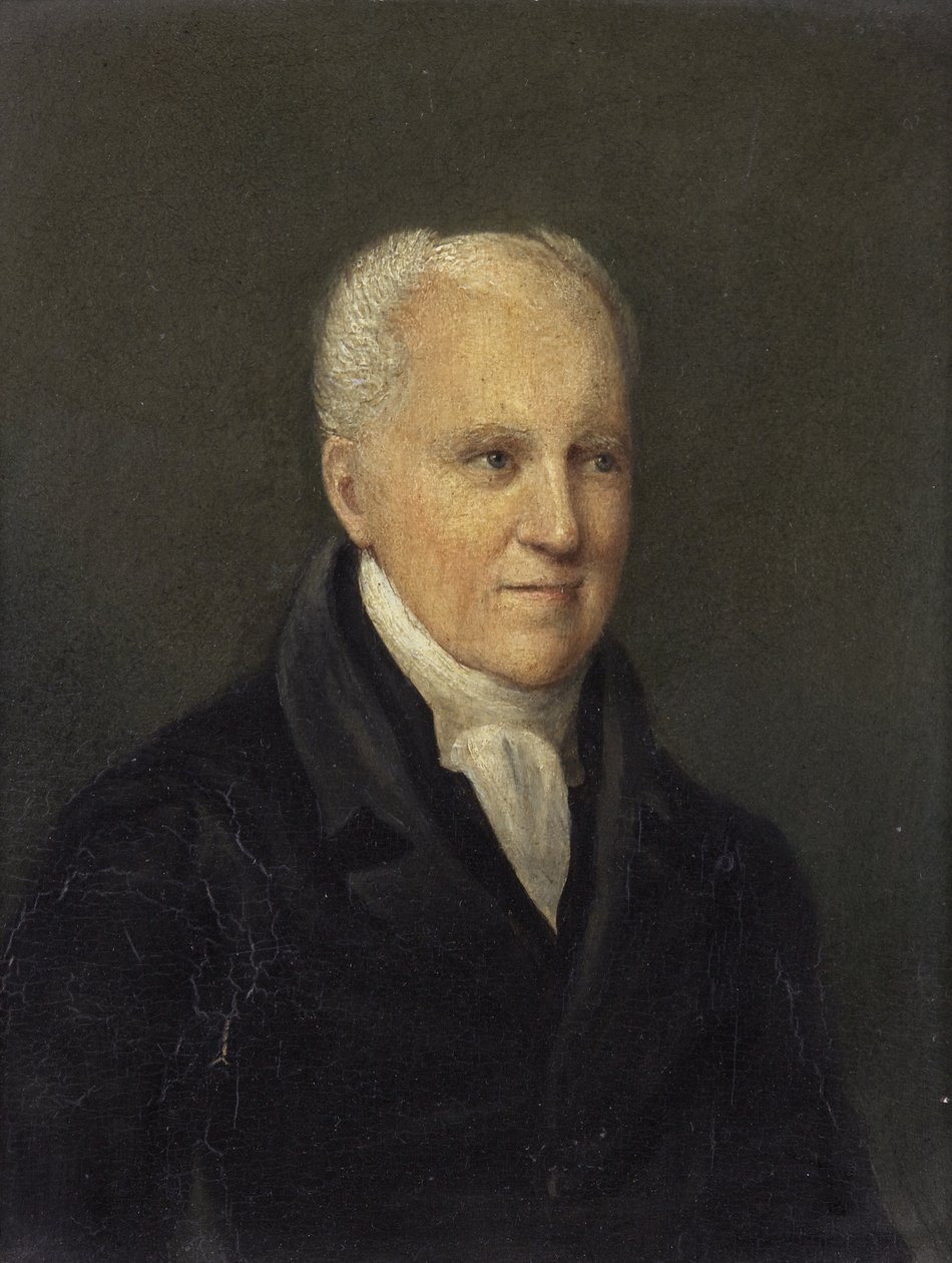 Pastori George Crabbe, 1827-28 (öljy paneelissa) tekijältä Rolinda Sharples
