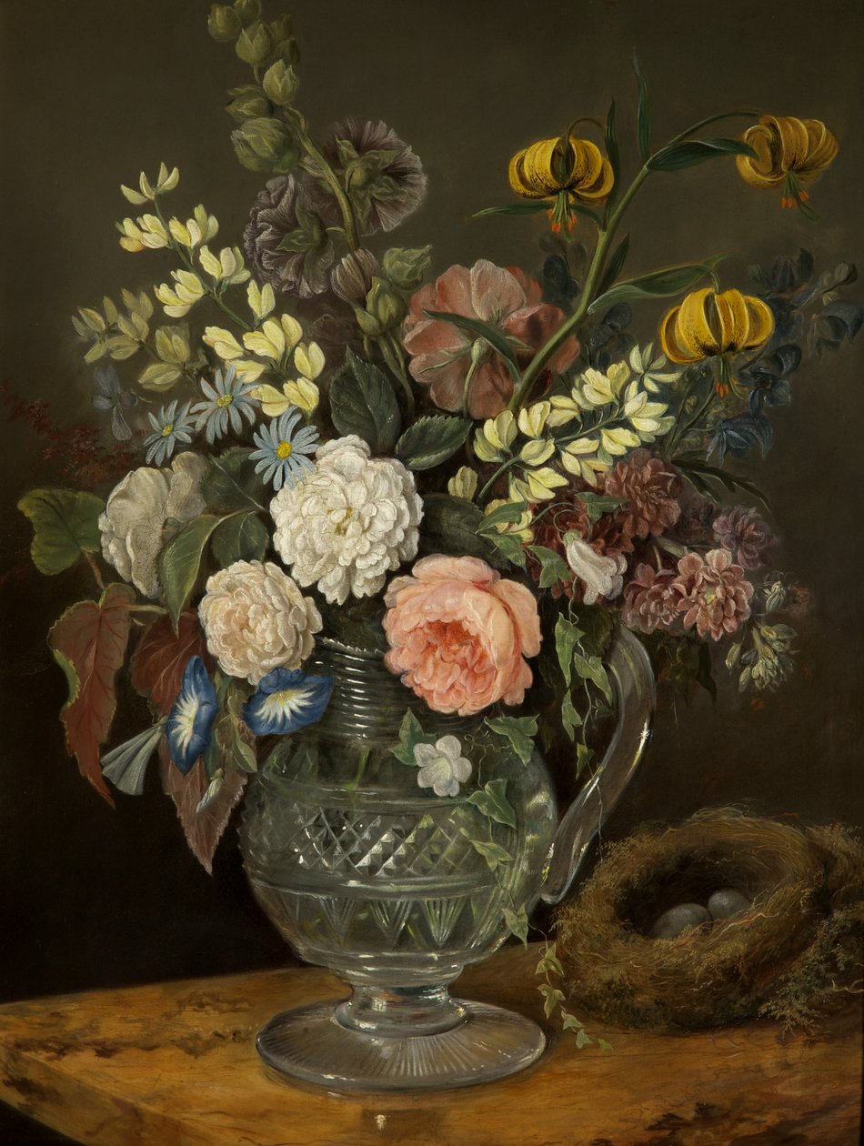 Study of Flowers (öljy paneelille) tekijältä Rolinda Sharples