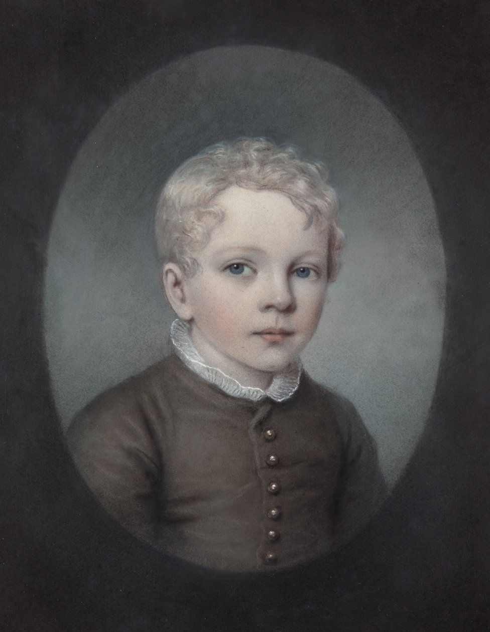 Edgeworth King ruskeassa puvussa tekijältä Rolinda Sharples or Ellen Sharples