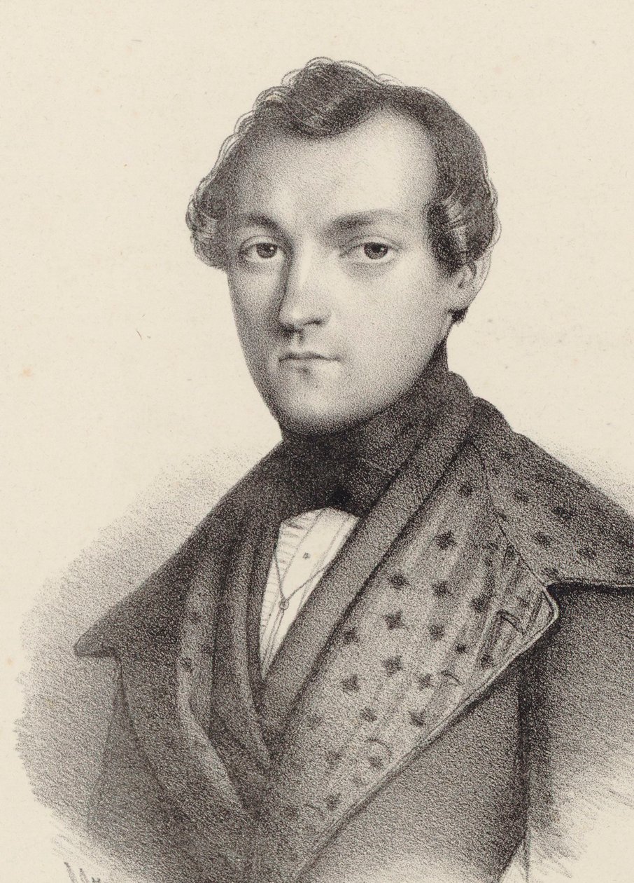 Pianisti ja säveltäjä Antoine de Kontskin muotokuva 1817-1899. tekijältä Romain Cazes