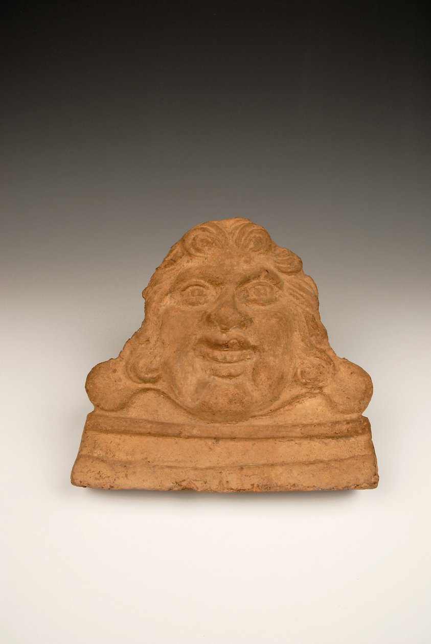 Antefix Gorgonin pään muodossa, 1.-2. vuosisadalla jKr (terrakotta) tekijältä Roman