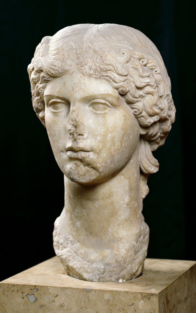 Agrippina vanhemman rintakuva (n.14 eKr-33 jKr) n.37-41 jKr (marmori) tekijältä Roman