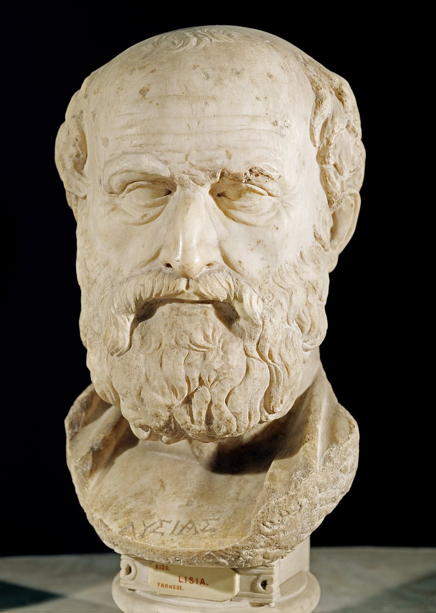 Lysiaksen rintakuva (n.458-c.380 eKr.) (marmori) tekijältä Roman