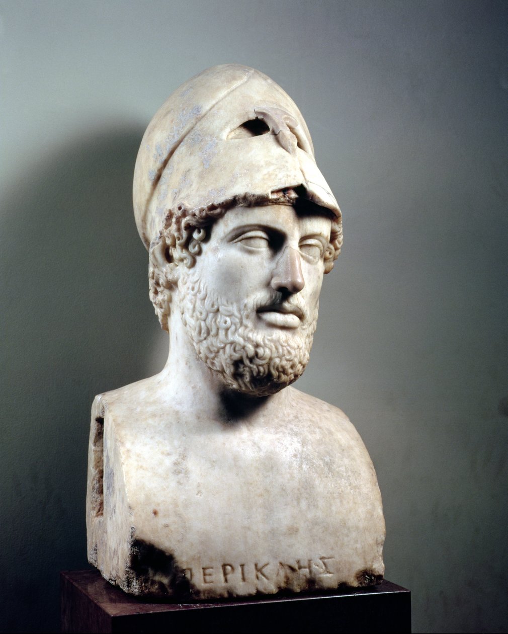 Perikleen rintakuva (d.429 eKr.) kopio kreikkalaisesta alkuperäisestä (marmorista) (katso myös 119218) tekijältä Roman