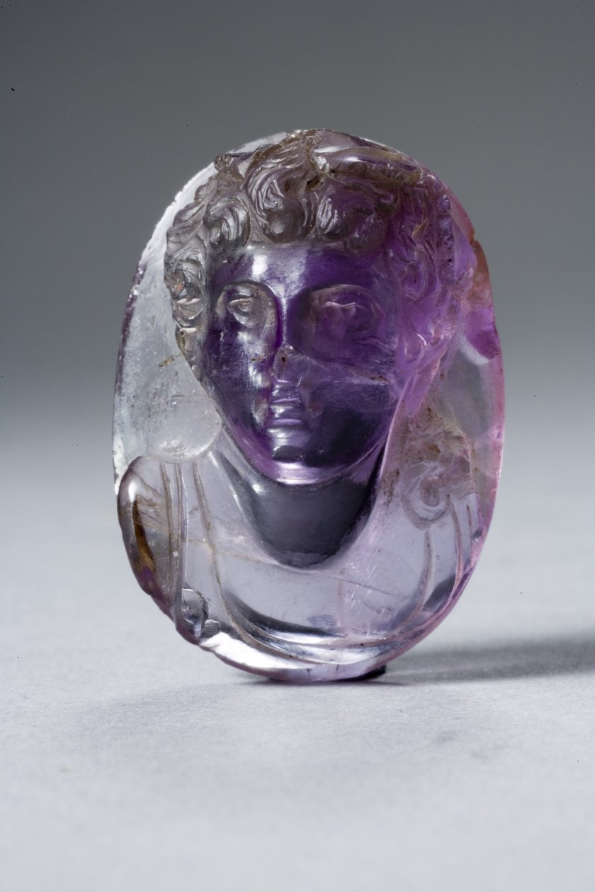 Cameo, 1.-2. vuosisadalla jKr (ametisti) tekijältä Roman