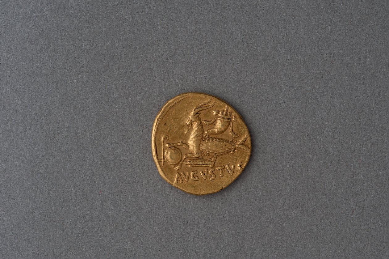 Augustuksen kolikko (kulta) tekijältä Roman