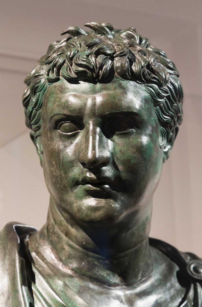 Eumenes II, Pergamon kirjaston perustaja, noin 50 eKr. (pronssi) tekijältä Roman