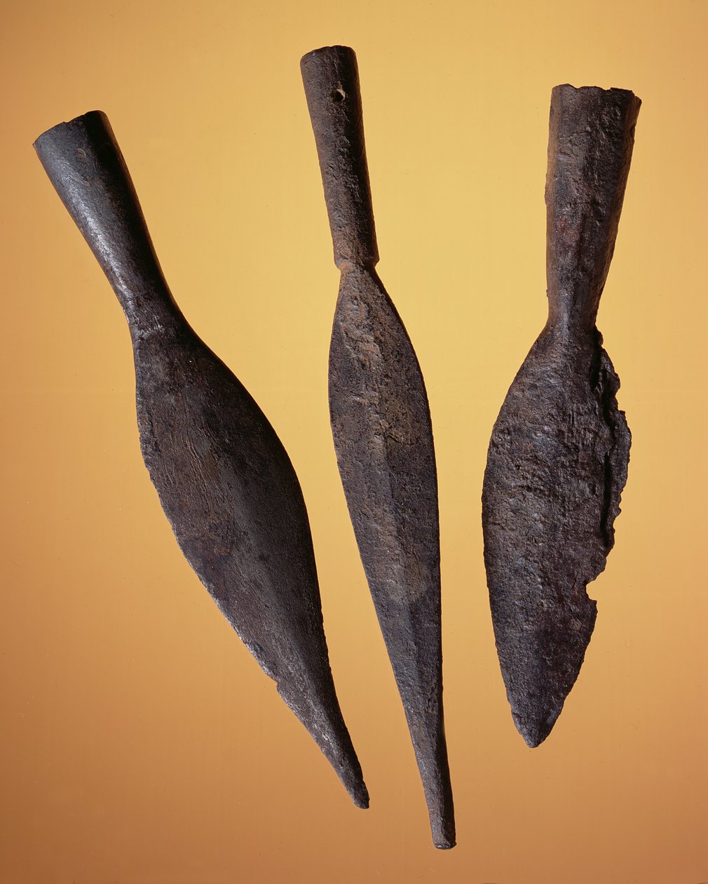 Keihäänpäät, roomalaispaikalta Newsteadista, Melrosesta, 80-100 jKr (rauta) tekijältä Roman