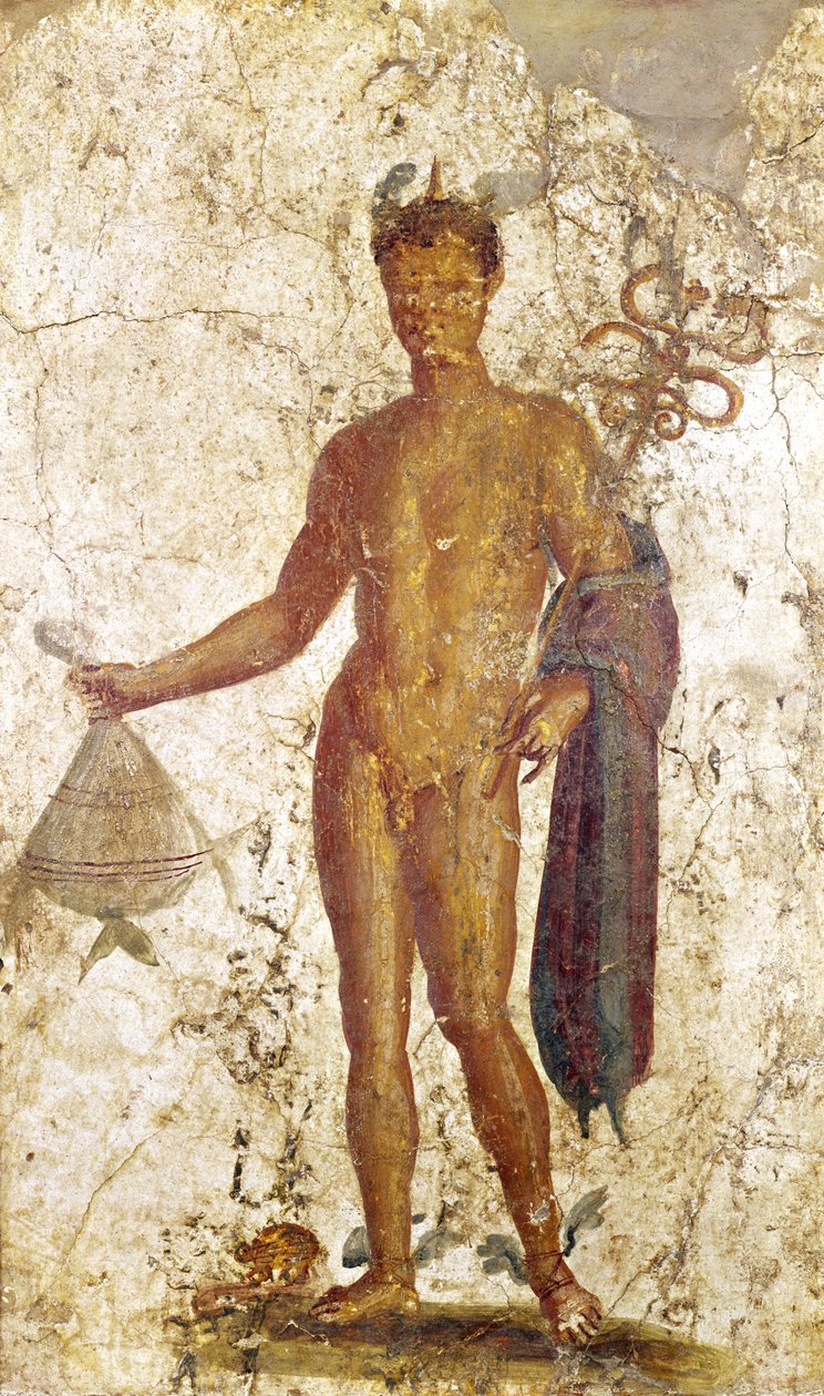 Mercury, Pompejista, noin 50-79 jKr tekijältä Roman