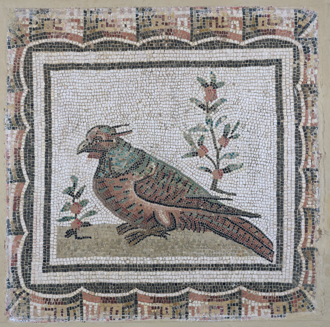 Fasaania esittävä jalkakäytävä (mosaiikki) tekijältä Roman