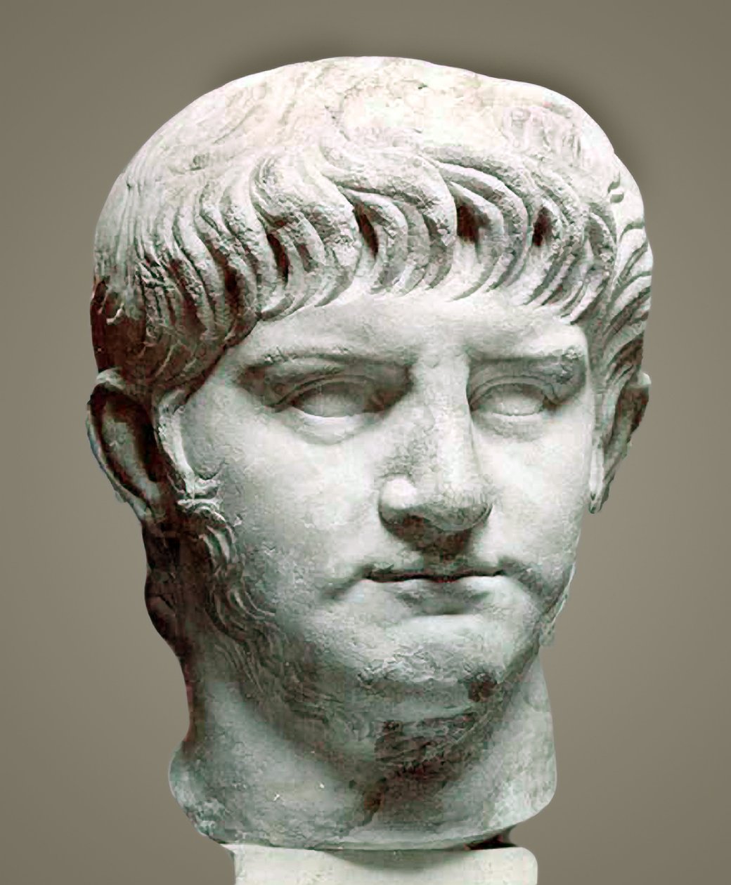 Rooman keisari Nero, 50 jKr (marmori) tekijältä Roman