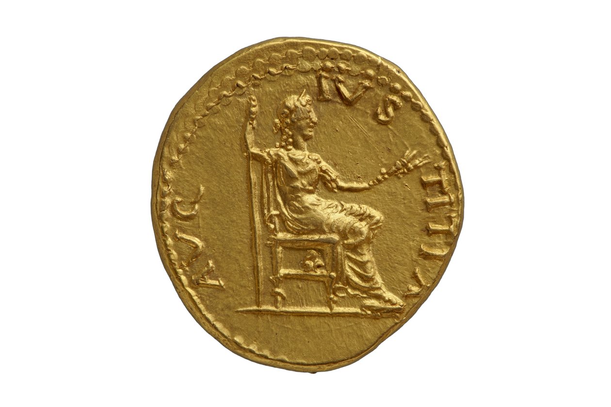 Rooman keisarillinen kolikko Antiocheia ad Orontemista, 72-73 jKr (kulta) tekijältä Roman