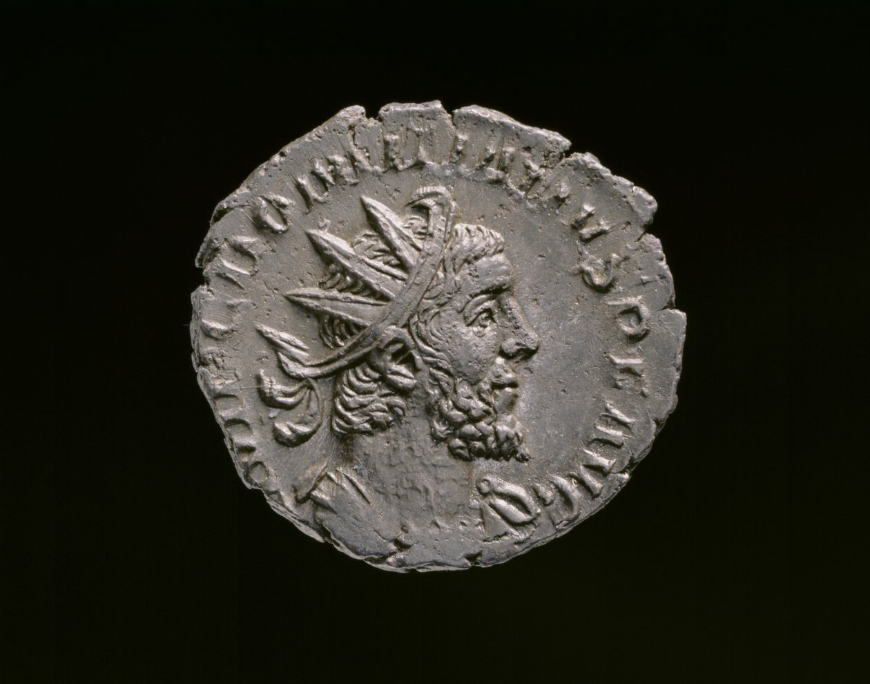 Rooman keisarillinen kolikko Colonia Claudia Ara Agrippinensiumilta, 271 jKr. (poistettu hopea) tekijältä Roman
