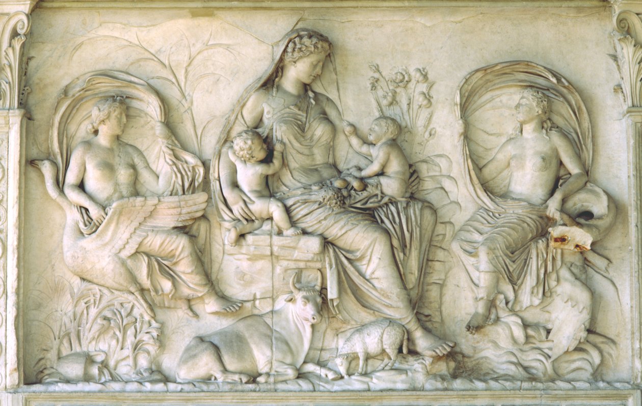 Tellus-paneeli Ara Pacisista (marmori) tekijältä Roman