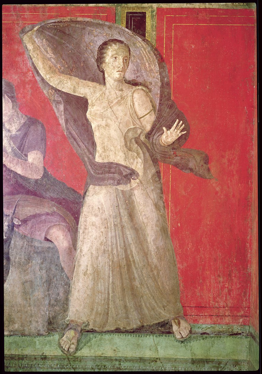 Hätkähdyttävä nainen, North Wall, Oecus 5, 60-50 eKr. (katso myös 55069) tekijältä Roman