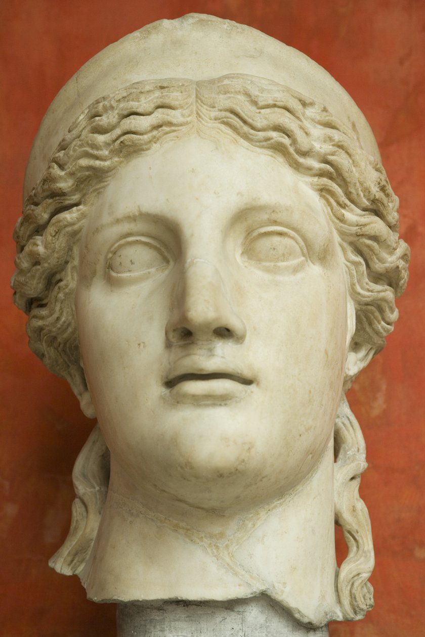 Nainen diademin kanssa, Rooman keisarikausi (30 eKr.-500 jKr.) (marmori) tekijältä Roman