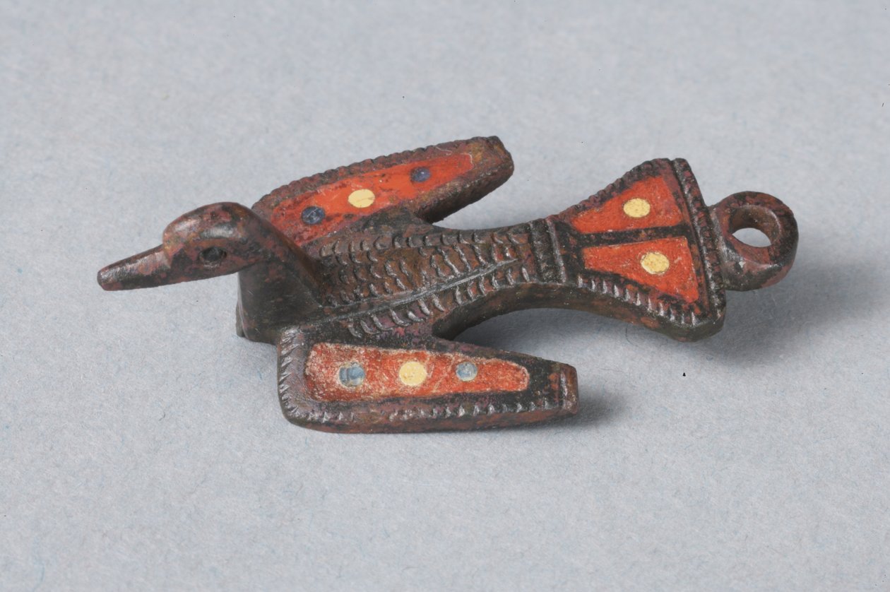 Gallo-Romano-zoomorfinen linnun pohje (pronssi ja emali) tekijältä Roman Imperial Period