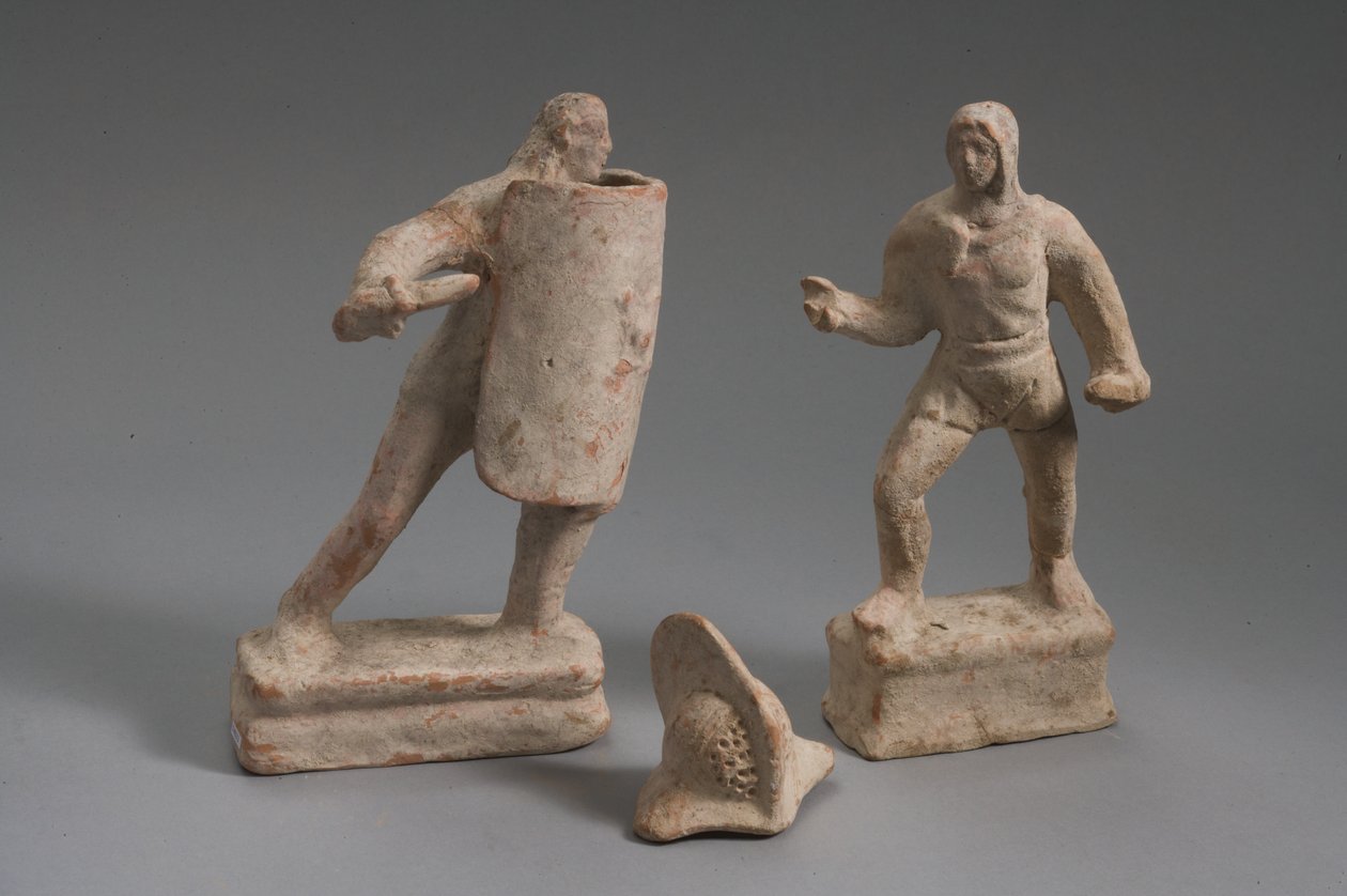 Gladiaattorit (terrakotta) tekijältä Roman Imperial Period