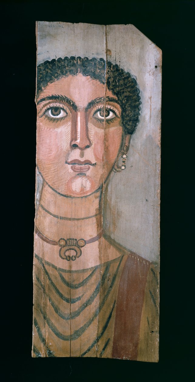 Muumiomuotokuva, 90-110 jKr (maalattu puu) tekijältä Roman Period Egyptian