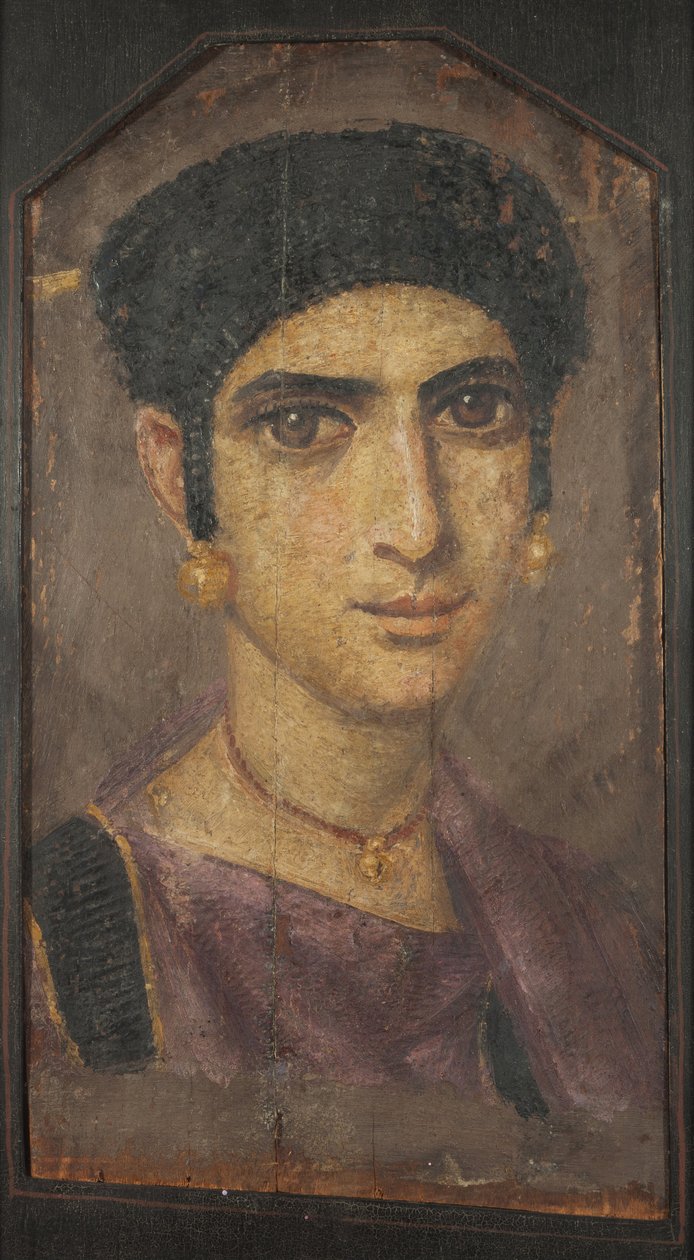 Nuoren naisen muotokuva Fayumista, 2. vuosisadalta jKr tekijältä Roman Period Egyptian