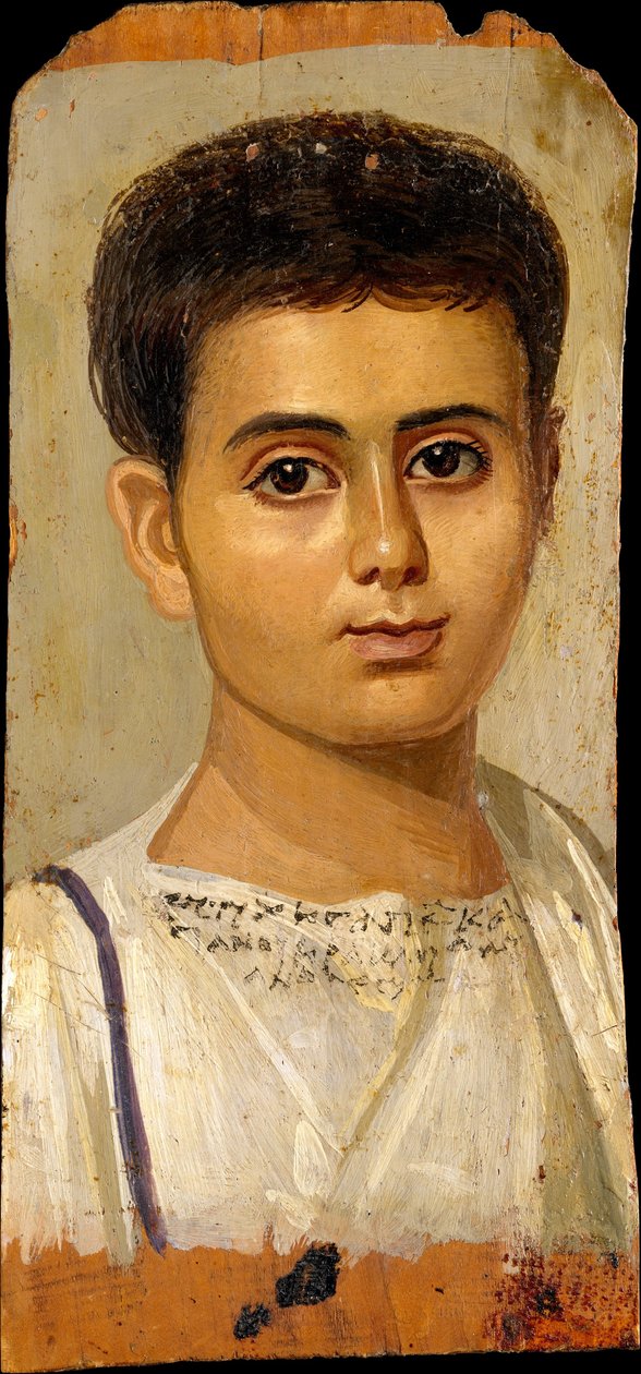 Pojan muotokuva Eutyches, 100-150 jKr tekijältä Roman Period Egyptian