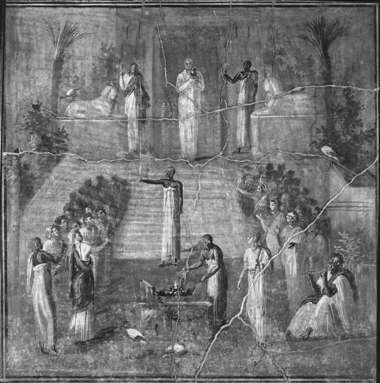 Isisin kultin seremonia Pompejista tekijältä Roman Roman