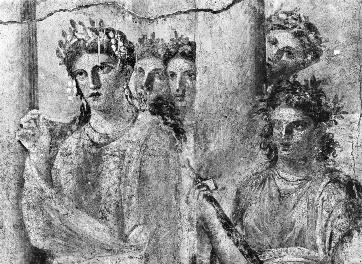 Iphigenia in Tauris, yksityiskohta, Pompejista, noin 15 eKr.-50 jKr (katso myös 242787) tekijältä Roman Roman