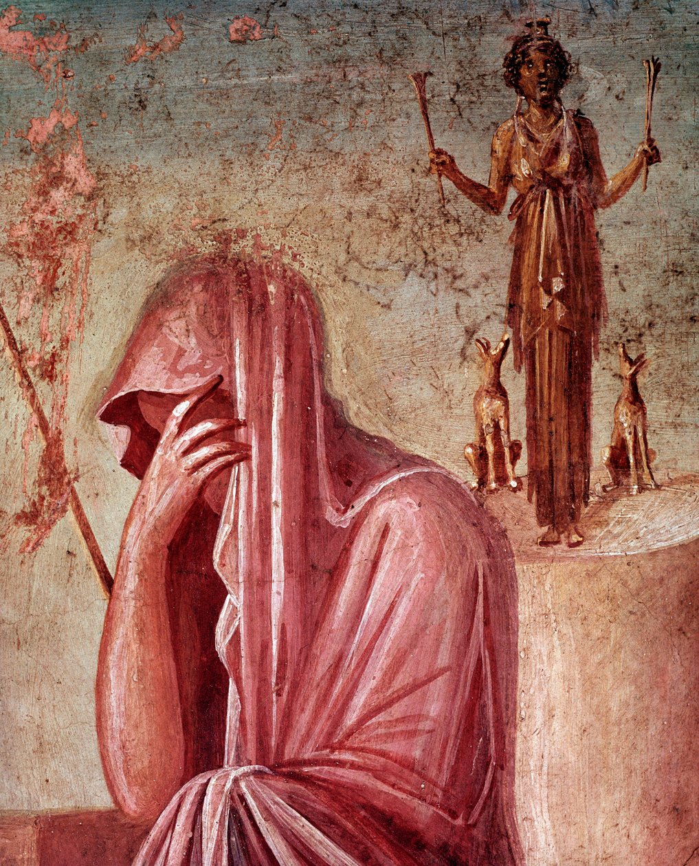 Agamemnon, Iphigenian uhrauksessa (fresko tekijältä Roman