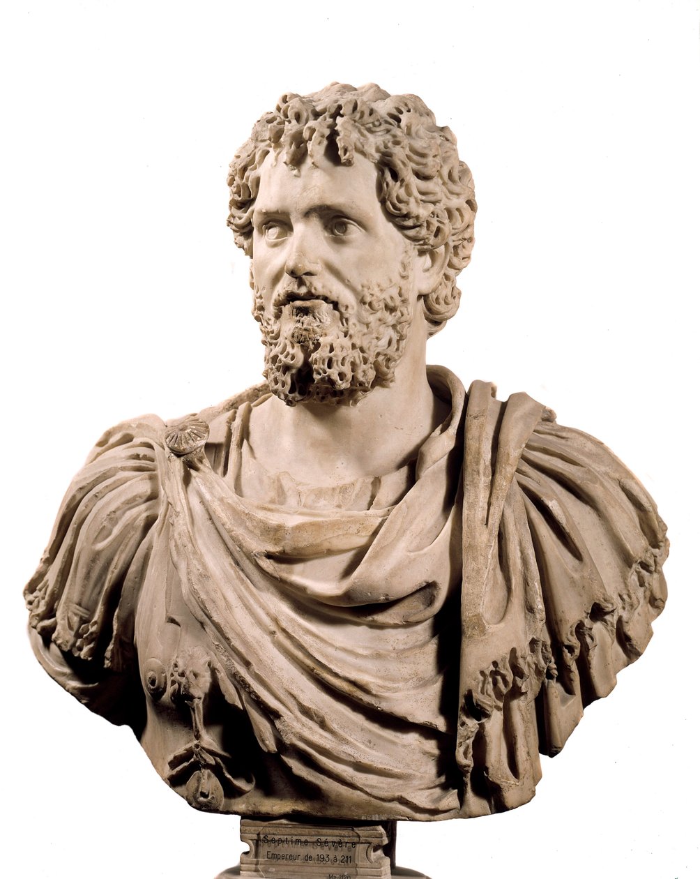 Art Rome: Rooman keisari Septime Severen (keisari 193 - 211 jKr.) rintakuva. Pariisi, Musee du Louvre tekijältä Roman