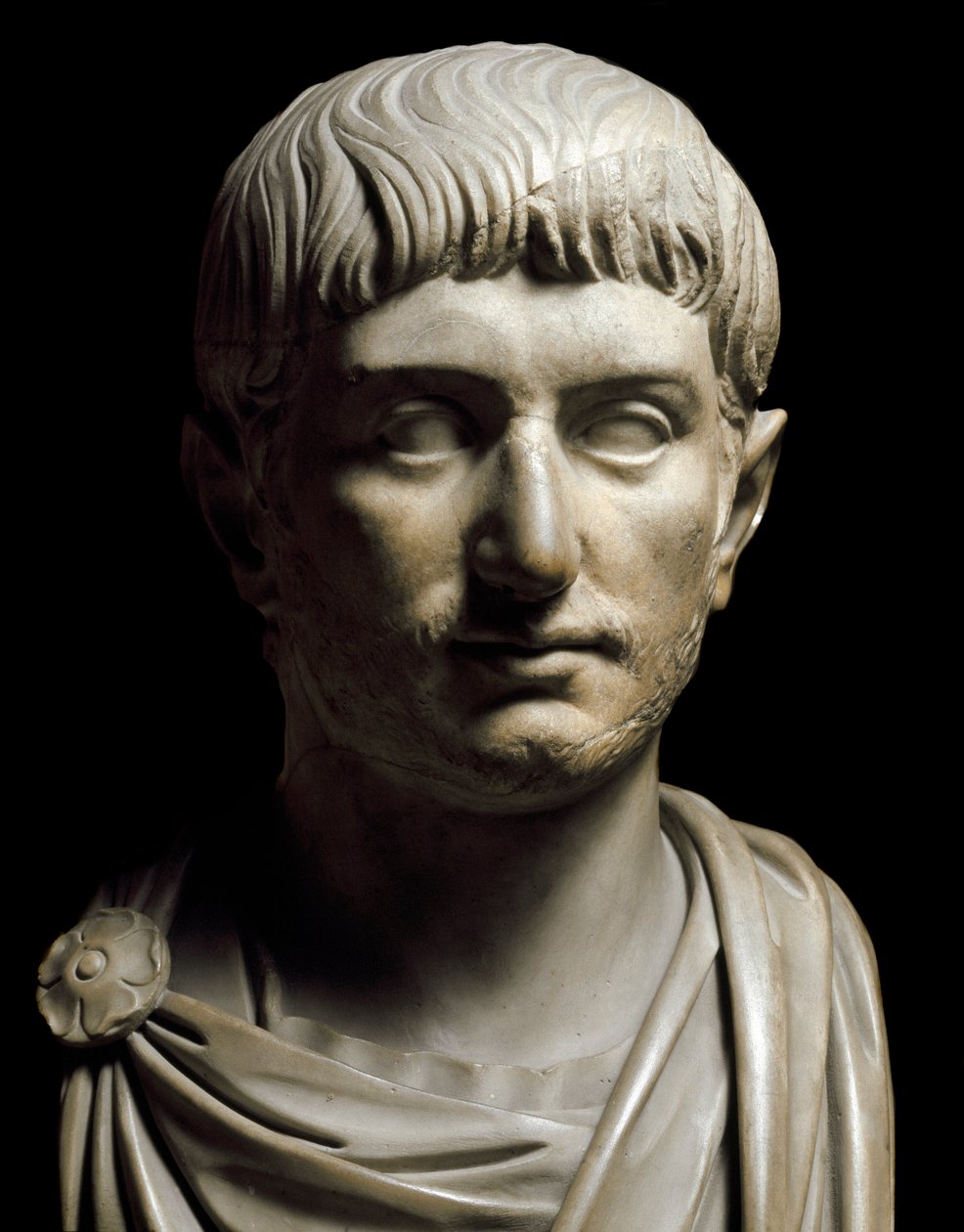 Keisari Gallienuksen rintakuva, 3. vuosisadalla (marmoriveistos) tekijältä Roman